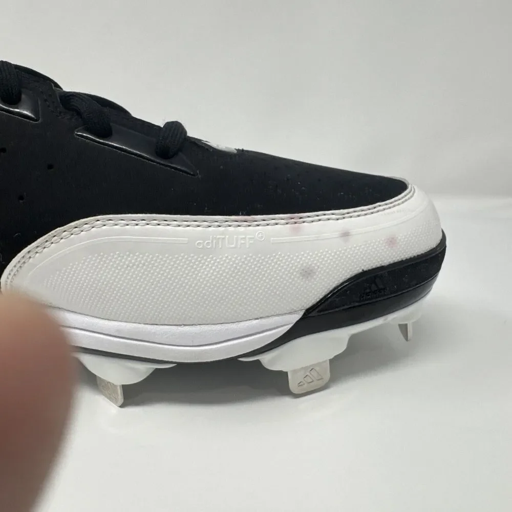 Adidas Icon 7 Metal Baseball Cleats Black SPG 753001‎ - Mens Size 15